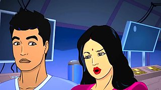 Superb Indian MILF Cartoon Porn Animation