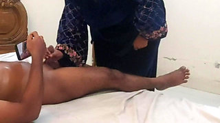 Egyptian Hot MILF Stepmom Fuck her Ex-Boyfriend on stepson's bed when her husband not at home