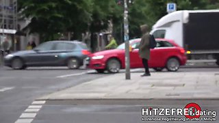 Hitzefrei.dating ► skinny Megan Venturi pounded by random man in cab and abandoned medical center ◄ public