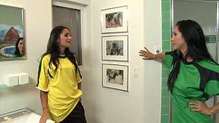 Soccer seduces  Isis Love Giselle Mari