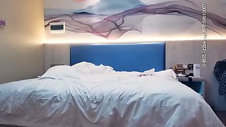 Sweet brunette pussy massage hidden cam