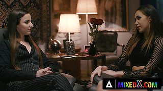 MIXEDX - New Cute Apprentice Amirah Adara Fucks With Her Hot Vampire Master Alyssa Bounty
