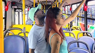 Blonde Student Gets Fucked Hard on Public Bus