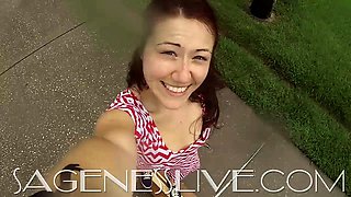 milf outdoor panty upskirt