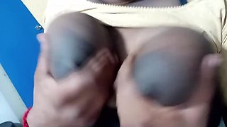 Tamil milf Veni gives fresh milk from her big natural tits to lover