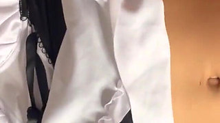 The maid wants you to cum on her pussy