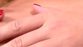 Sexy Hot Skinny MILF Masturbates Her Pink Pussy with Fingers and Dildo