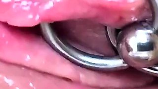 He Play with My Clit and Pierced Pussy Makes Me Fews Orgasms