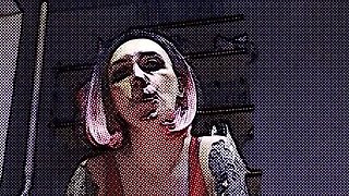 Lady Angela Spit Cartoon Effects