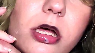 Green Haired Cosplayer Girl Gives Sloppy Deepthroat in 69 and Gets Intense Orgasm with Loud Moaning