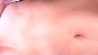 Gets Fucked by a Machine While Showing Her Natural Tits
