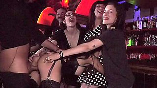 Slutty Latina public fucked n facialized in front audience