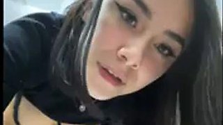 Latina in bathroom: Amateur, Babe  Solo Porn