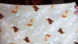 Small titted model in lingerie riding stud