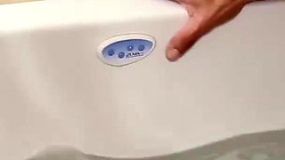 Small titted masseuse is pleasuring a lucky guy