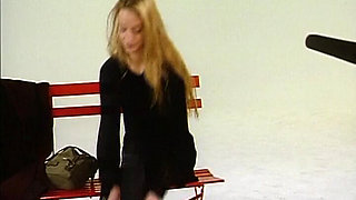 Classy Babe From Germany Got Her Perfect Outfit off but Lingerie Stays