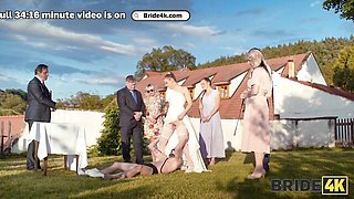 Pure queen - sex in public action - Bride 4K