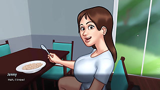 step sister and anon make hot seen in summertime saga part 41