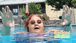 Nurse Vicki Models Her New Bikini by Pool Flashes You Then