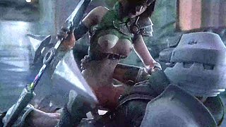 3D Girl fucks guy's dick first with mouth, then with pussy until guy cums inside. Animation porno.