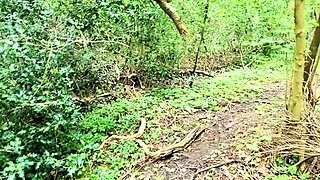 Natural Amateur blowjob outdoors exposed