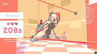 Hilarious hentai game episode featuring outdoor fun with Esther's beaver in the park