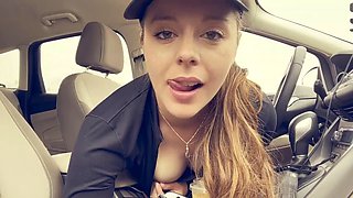 POV Parking Lot JOI... Flashing, Edging, Teasing, Swallowing!