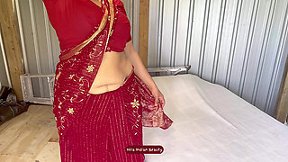 Hira's Erotic Saree Dance - Sari Wearing ASMR - Teasing Belly & Butt Shake