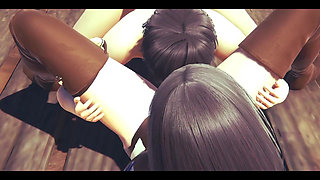 On Titans Hentai - Mikasa Do a Blowjob and Then He Do to Her a Cunnilingus - Manga Anime Japanese Asian Game Porn