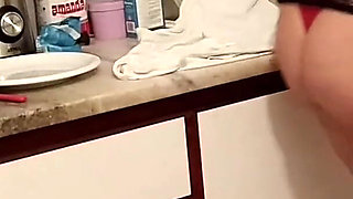 Fucking in the Kitchen with My Young Stepfather's Beautiful Cock