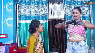 Desi Honry Step Mother and Her Step Daughter Threesome Hardcore Fuc with Her Boyfriend Full Movie ( Hindi Audio )
