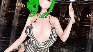 MMD Azur Lane St.Louis NAYEON-POP! R-18 - doruge - Dark Green Hair Color Edit Smixix