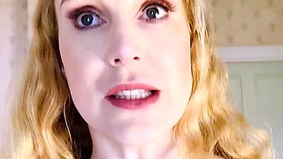 Cumshot amateur MILF suck and jerks dude in the bedroom