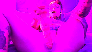 Deepthroat and Squirting Using My Monster Dildo