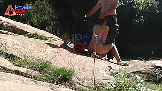 My stepbrother sodomizes me at the river, in public, after I sucked him off!