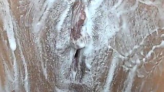 Shaving a Hairy Vagina with a Trimmer and a Razor! Close up!