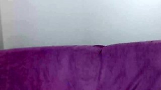 Amateur striptease and Solo masturbation