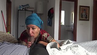 Turkish Maid Takes Big American Cock