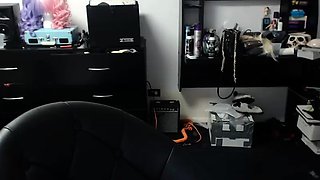Sexy teen ebony solo toy masturbation