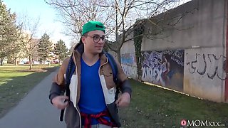 Ava Koxxx cheats on her husband with a student neighbor - POV blowjob and pussy licking action