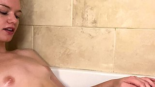 Small tit girl loves to masturbate