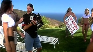 Alexa amazing blonde girl fingering pussy outdoor