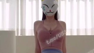 4588 YouTuber Yuminyan Lansedang Seran PATREON Yoga Cat Pose Tele UB892