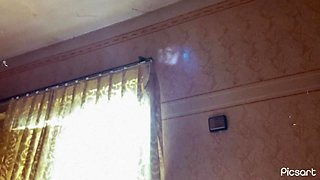 Naked babe in gothic socks