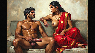 Bhabhi threesome sex with her neighbour uncle and his brother