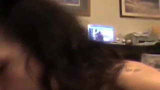 Chanel Deepthroats Her First Big Cock