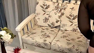 Stepmom with a Big Ass Dances and Seduces with Her Anal Plug in the Ass