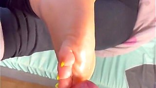 Cum on Sexy Soles Sweet Small Toes