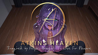 ATKINS HEAVEN - Slime Girl's Curious Blowjob