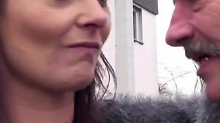 Sexy tattooed chick picked up and smashed in her pussy